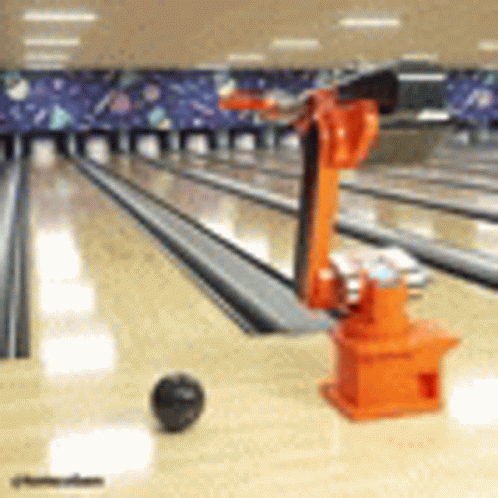 an image of bowling balls in the lanes