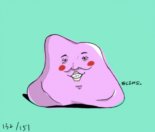 a digital art drawing of a large pink object