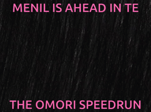 this is an image of the omori speed run