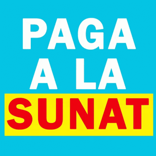 the text papaa la sunat is shown in blue, white and yellow