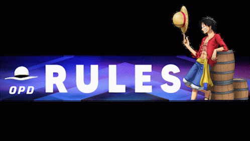 two people walking through barrels with the words rules over them