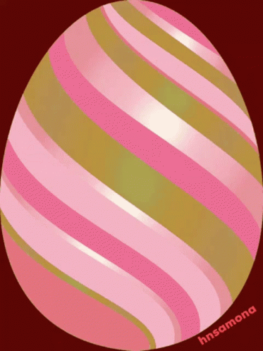 a purple and blue striped easter egg with the word honeymoon