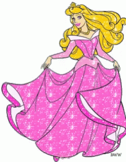 a drawing of a princess with a purple dress