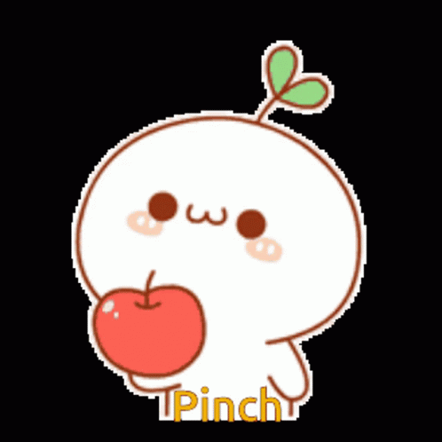 the word pinch with an image of an apple