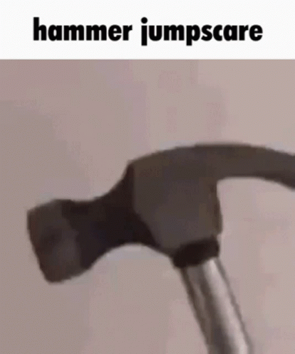 a hammer that has it's head on the top of a pole