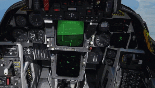 this is a cockpit full of electronic equipment