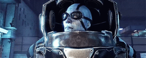 the helmet and goggles are the most important part of this scene in mass effect
