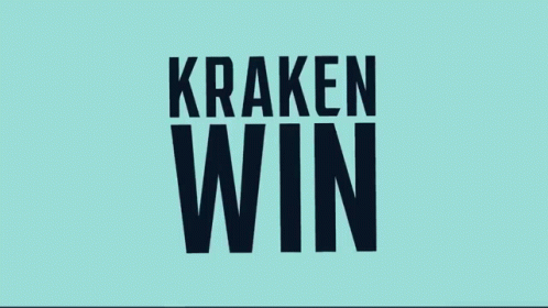 there is a graphic for kraken win with the words on it