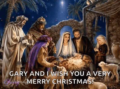 this christmas card says, merry and i wish you a very merry christmas