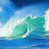 this is an image of a painting of a wave