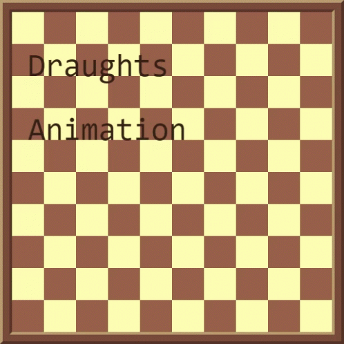 a graphic with a blue frame on it's cover that says draughts animation