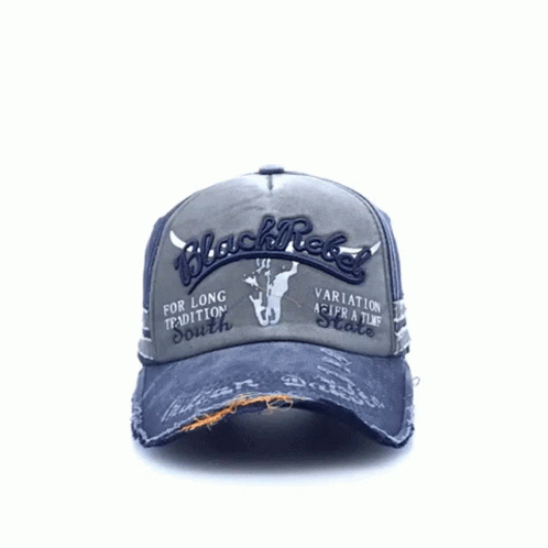 a brown hat with a buffalo on it