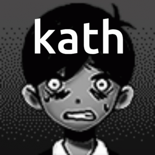 an animated image of a  in a suit with the word katch printed across his face