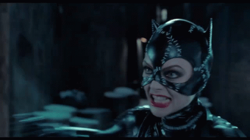 the catwoman has a ring on her nose
