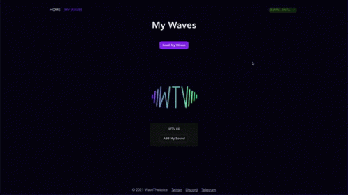 the computer screen that shows the sound waves