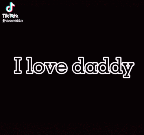 a message from the word i love daddy