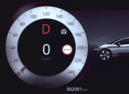 a car with the clock on display is displaying different times