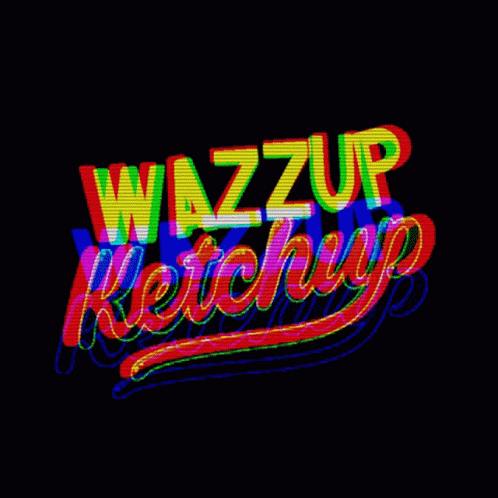 the name wazzur keschwyp on top of a black background