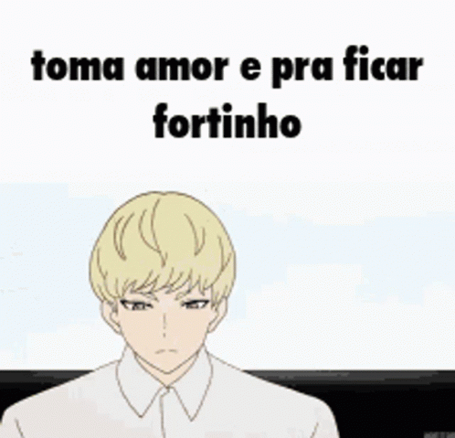 an anime picture with the words'tomma amarr e pra fisar forto '