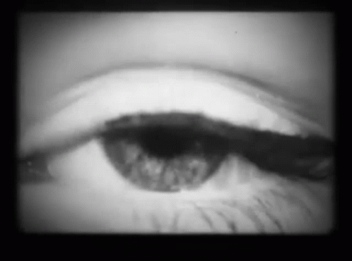 a person's eye showing some thin details