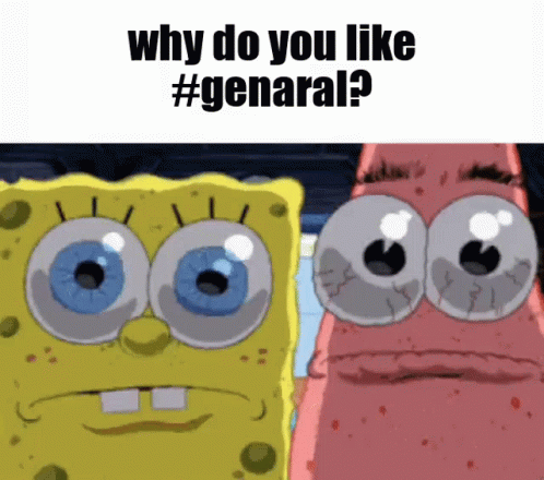 two cartoon faces with words describing why do you like genara?