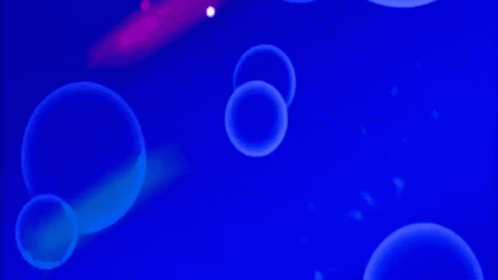 a bunch of colored bubbles and some other objects