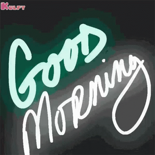 an advertit for good morning with the words'good morning '