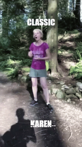an image of a person running in the forest