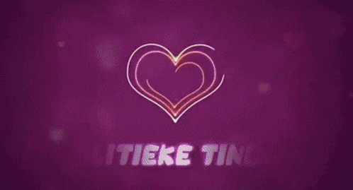 the logo for two hearts with a purple background