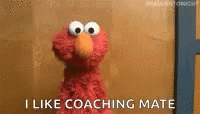 an advertit with a sesame - shaped animal and i like coaching mate