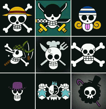 skully pirates set of 12 car stickers