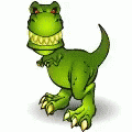 an image of a little green dinosaur