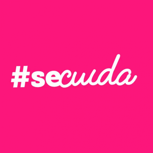 the word tseuda written in white and pink font on a purple background