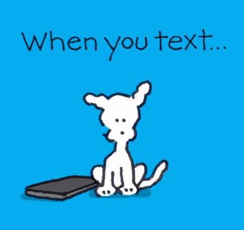 an illustration of a dog sitting next to an electronic device