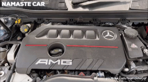 an mercedes amg engine is shown in this pograph