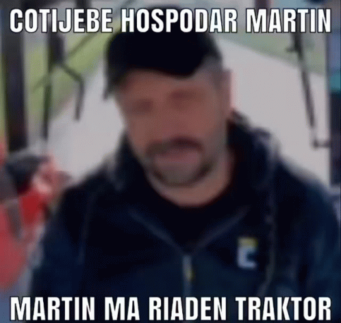 a po of a man wearing a beanie that has captioned martin ma riden traktor