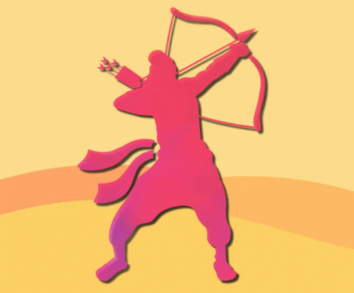 3d image of a woman aiming with a bow