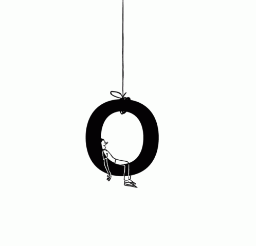 a black and white drawing of a hanging object