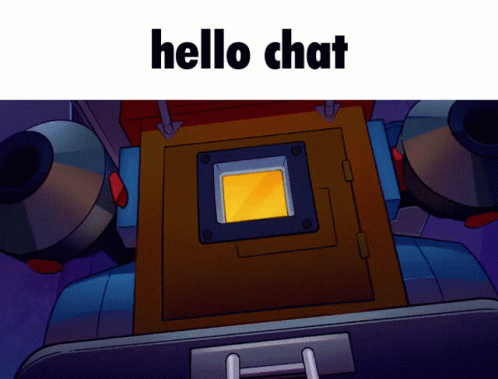a cell phone with the text hello chat above it