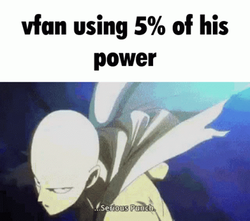 an anime picture with the caption vitamin using 5 % of his power