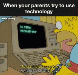 the simpsons shows a cartoon on a computer