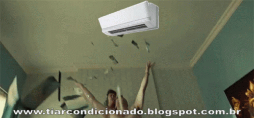 the air conditioning unit is mounted on the ceiling of a home