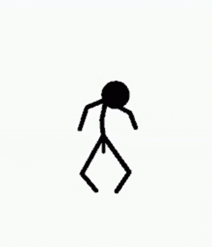 the black figure is walking in the sky