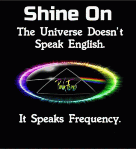 the words shine on with an image of a colorful neon arc and the text shine on
