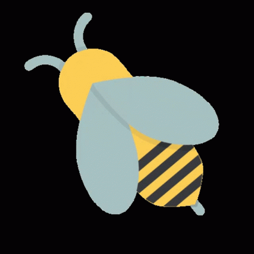 a honeybee wearing a blue  tie