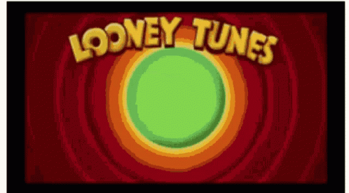 an animated text effect for loeney tunes