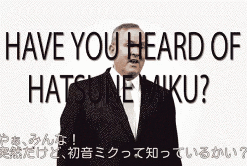 a man wearing a suit and tie with the words have you heard of hate niku?