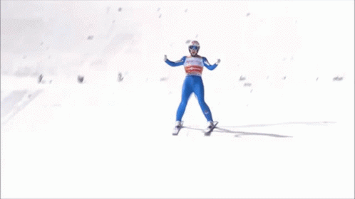 an image of a person skiing on snow