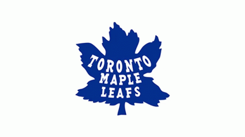 the toronto maple leafs logo in a stylized silhouette