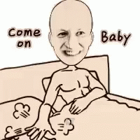 an illustration of a person laying in bed with the word baby
